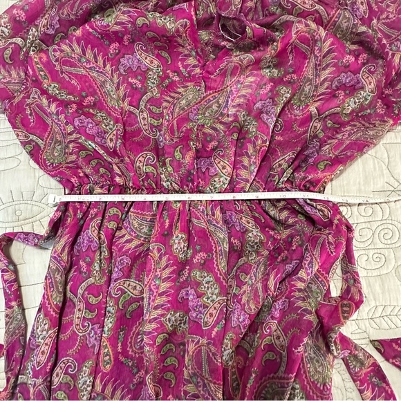 NWT MISA Leila Dress Sz Small Fuschia Paisley - Picture 11 of 12